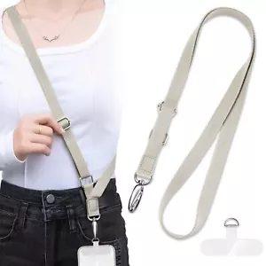 Phone Lanyard 1× Phone Tether Tab 1× Adjustable Neck Strap Nylon Lanyard Comp... - Picture 1 of 9