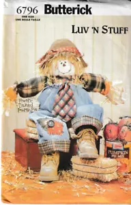 Butterick Pattern 6796, Scarecrow & Lil Pumpkins, 22", FF - Picture 1 of 2