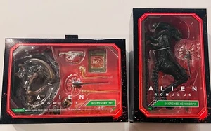 JUEGO DE 2 XENOMORFOS QUEMADOS ALIEN ROMULUS + KIT DE ACCESORIOS NECA 2025 ¡EN MANO! Sin usar, en caja - Imagen 1 de 8