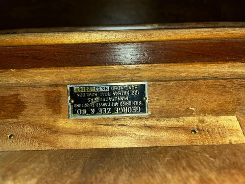 George see & company kiln dried teakwood chest Cover