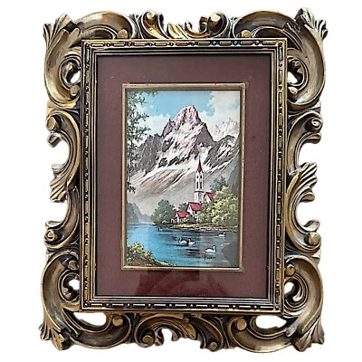 Vintage Norleans Ornate Frame Picture Print  8”x 9.5” Victorian Style - Image 1 of 4
