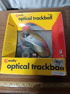 Vinyage APPLE Macintosh MAC LOGITECH Optical TrackMan Mouse Qball NEW SEALED - Picture 1 of 5
