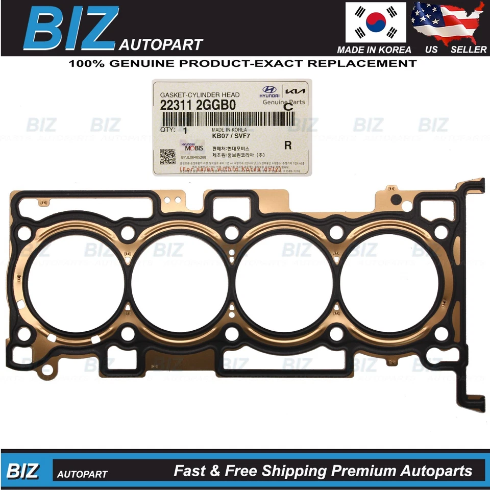 Genuine Head Gasket for 15-21 Hyundai 16-22 Kia 2.4L Various Models 22311-2GGB0 - Image 1 of 4