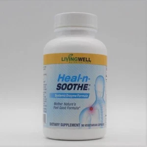 LivingWell Nutraceuticals Heal-N-Soothe For Pain Relief & Inflammation 90 Caps