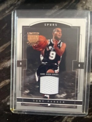 Tony Parker limited edition, jersey proof fleer, 03/399 - Image 1 of 2