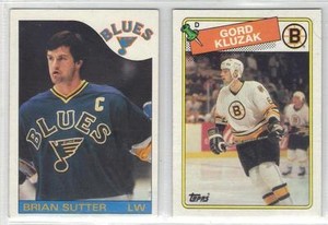 GORD KLUZAK BOSTON BRUINS 1988-89 TOPPS BASE #23