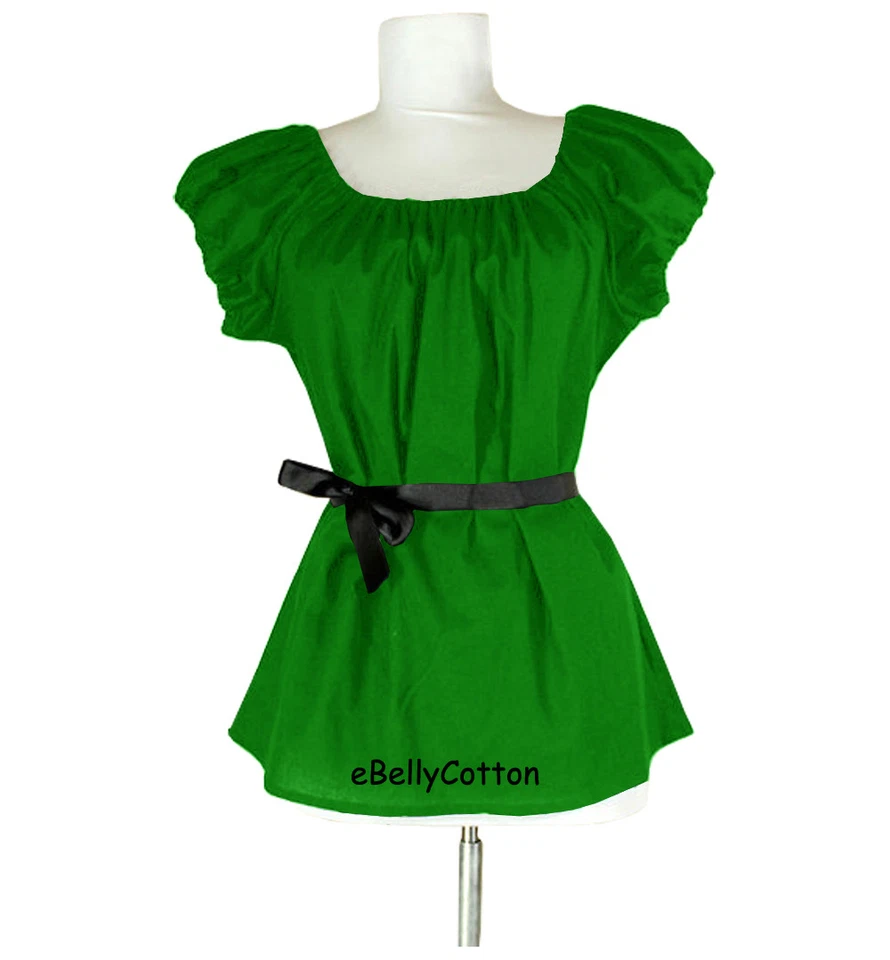 Blusa Chemise Gasa Algodón Camisa Campesina, Halloween Medieval, Disfraz Renacentista Foto 1 de 1