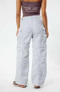 LEVI'S Baggy Relaxed Convertible Cargo Pants Shorts In Quiet Grey *Loose Fit *30 - Picture 1 of 12