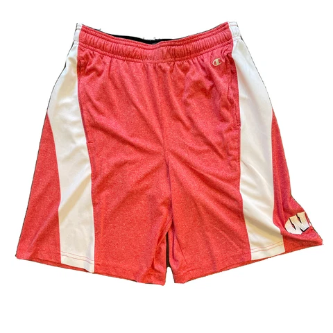 Champion Wisconsin Badgers Basketball Shorts Adult mens Medium Cover