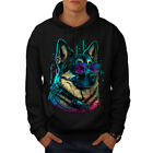 Wellcoda Shepherd Dog Mens Hoodie, Hipster Vibe Casual Hooded Sweatshirt