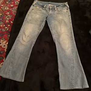 True Religion Womens Jeans Size 31 Boot Cut Blue - Picture 1 of 12