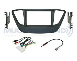 Kit de tablero de instalación de montaje de radio estéreo 2DIN + arnés de cables + antena HY148 - Imagen 1 de 1