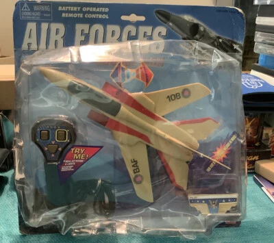 New Sealed Goldlok Air Forces Wired Remote Control Navy Star Fighter Jet plane # - Image 1 of 2