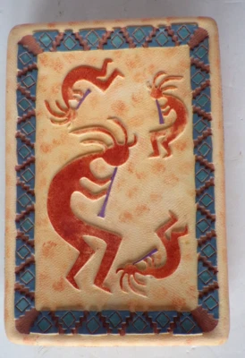 Jabonera de resina Southwestern Kokopelli 6" x 4" Foto 1 de 4