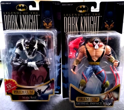 Legends Of the Dark Knight, Man-Bat 1997 & Bane 1996, 2 Pcs Action Figures - Image 1 of 4