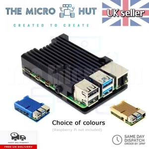 Étui pour dissipateur chauffant aluminium Raspberry Pi 4 refroidissement passif 4B modèle B - Photo 1/13