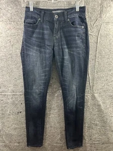 BKE Alec Skinny Jeans 26R x 31 Stretch Slim Fit Blue Denim Buckle - Picture 1 of 10