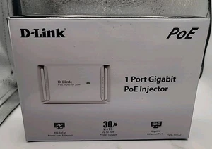 D-Link DPE-301GI Gigabit PoE+ Injector, 30 Watts, 802.3af/at Compliant - Afbeelding 1 van 4