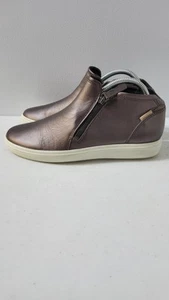 Botines Ecco para mujer talla 8-8,5 bronce cremallera lateral tobillo punta redonda - Imagen 1 de 5