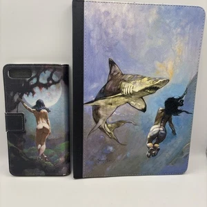 Frank Frazetta Fantasy Art iPad 9.7 & iPhone 7/8 Plus Case Bundle - Picture 1 of 12