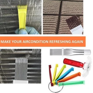 Fin Straightening Tool Set for Air Conditioners with 3 Essential Brushes - Picture 1 of 12