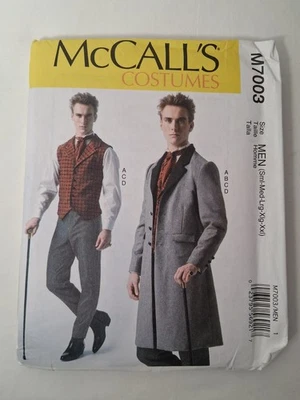 NEW McCall's Victorian Gentleman Costume Pattern M7003 Men's Size S-XXL Uncut - Image 1 of 2