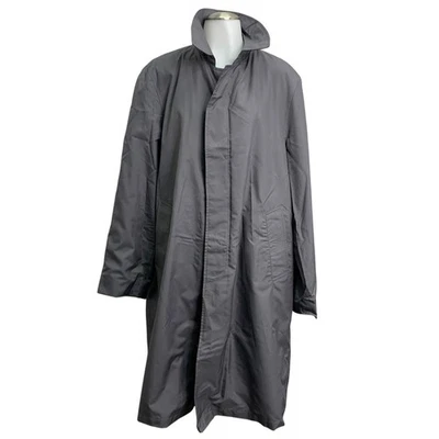 Totes Talla Mediana Empacable Chaqueta de Lluvia Gabardina Gris Largo Cuello Ligero Foto 1 de 4