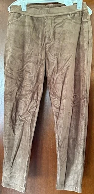 #1259 Pantalones Susan Graver Petite Tejidos Pana Pierna Recta Talla SP Foto 1 de 1