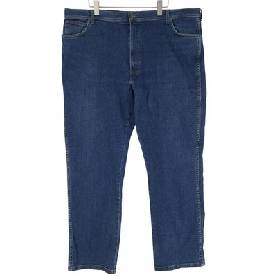 Pantalones de mezclilla Wrangler Texas para hombre elásticos regulares rectos Ac7 talla W48 L34 Foto 1 de 4