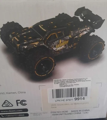 DEERC 1:14 Brushless 14210 Velocity Road 4wd off-road truck  - nuova - Immagine 1 di 4