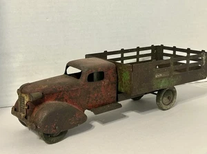 Vintage Ende 1930er - 40er Druckguss alle Metallprodukte Wyandotte Rungenbett LKW  - Bild 1 von 22