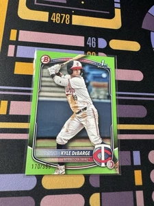 2025 Bowman Kyle DeBarge 1st Paper Neon Green Parallel /399 #BP-139 Twins - Picture 1 of 2