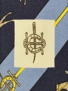 Hermes R HK JC 2 Hong Kong Jockey Club 100% Silk Tie New without tags - Picture 1 of 7