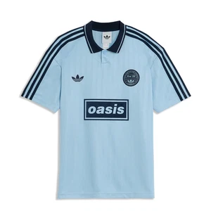 Adidas X Oasis Tour Jacquard Jersey Sky Blue, Size XS BRAND NEW WITH TAGS - Picture 1 of 2