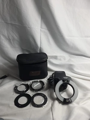  Anillo de luz macro digital Yongnuo pantalla LED YN14EX con estuche y accesorios Foto 1 de 4