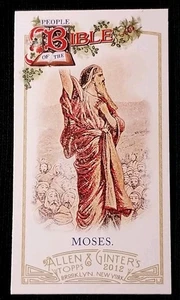 2012 Topps Allen & Ginter People Of The Bible Mini #PB-2 Moses - Picture 1 of 7
