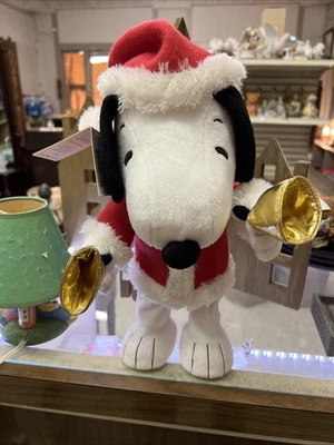 Hallmark 2010 Snoopy Peanuts Plush Christmas Musical Animated Motion Bell Ringer - Image 1 of 4