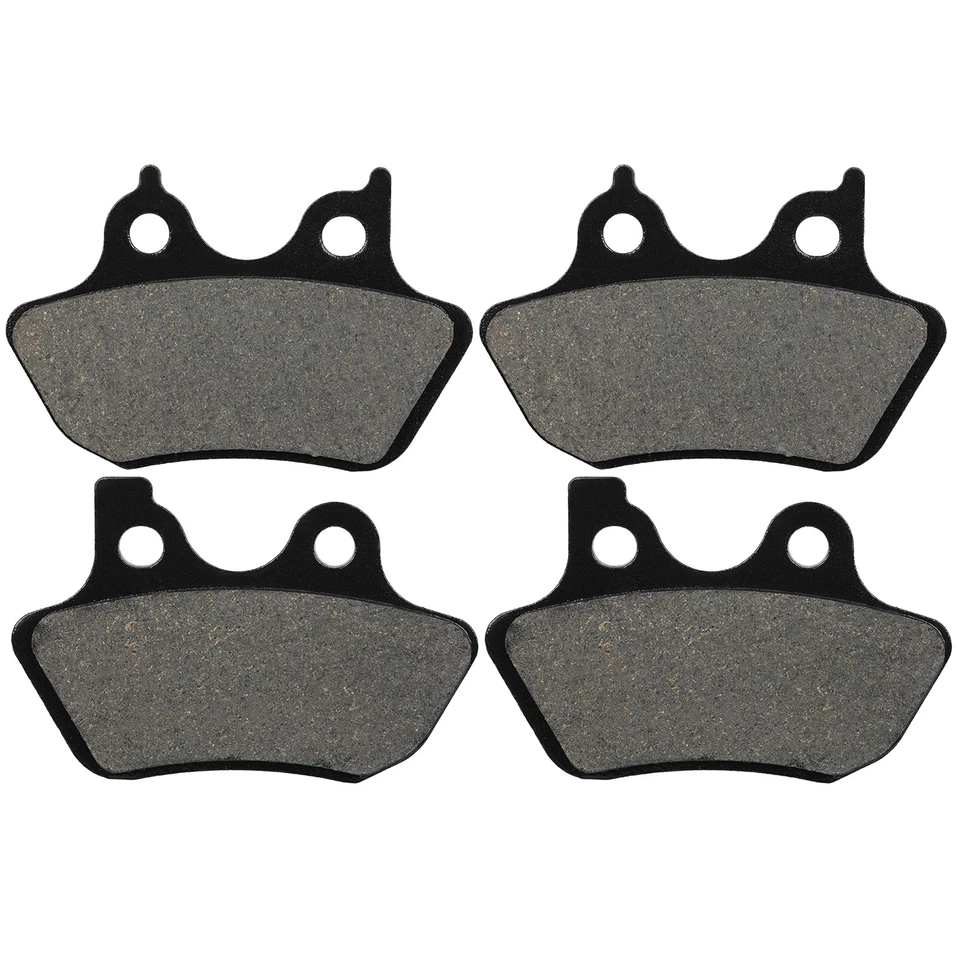 For Harley Davidson Fatboy Front Rear Carbon fiber Brake Pads - Image 1 of 1
