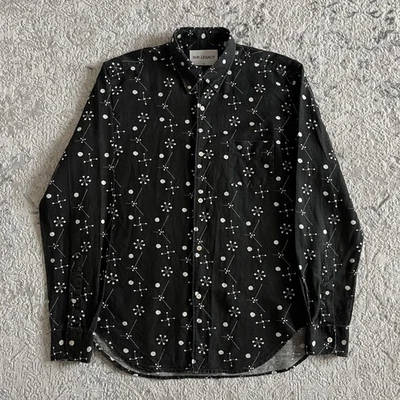 Men’s Vintage Our Legacy Linen Button Up Shirt Black Size 50 Made in Portugal - Image 1 of 4