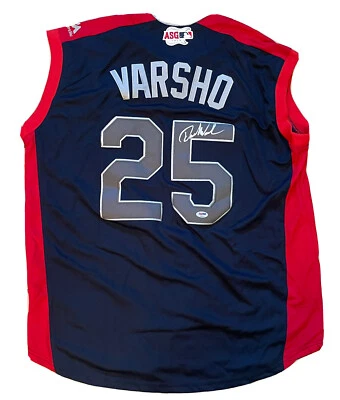 Daulton Varsho SIGNED #25 Team USA 2019 Futures Game size XL jersey w/ PSA COA - Image 1 of 3
