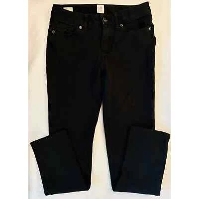 Gap Kids Black Jeggings, Back Pockets, Adjustable Waist - Size Girl’s 10 Regular - Image 1 of 4