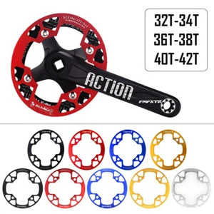 Aluminum Chainring Guard 104BCD 32-42T MTB Bike Crankset Sprockets Chainwheel - Picture 1 of 12