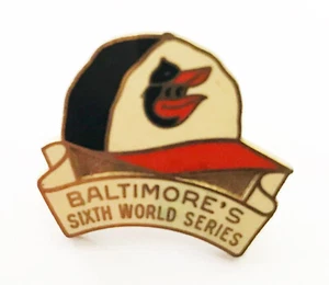 1983--WORLD SERIES--OFFICIAL BALTIMORE ORIOLES PRESS PIN--NMT - Picture 1 of 2