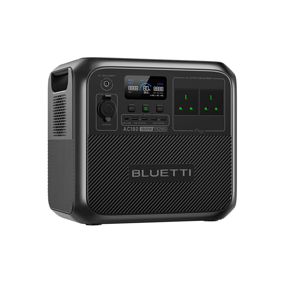 Bluetti AC180 1800W Portable Solar Power Station