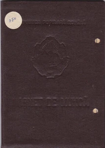 Romania, 1961, Employment Record / Work Book - RPR - Picture 1 of 14