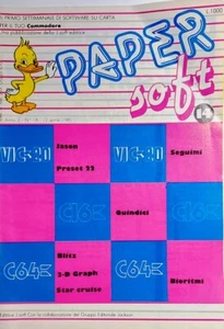 Rivista Paper Soft del 12 Aprile 1985 Jackson Soft Software su Carta Commodore - Foto 1 di 2