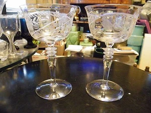 Set of 2 Rock Sharpe OPTIC 2010-15 Champagne Sherbet Stems (5 sets Avail) - Picture 1 of 5