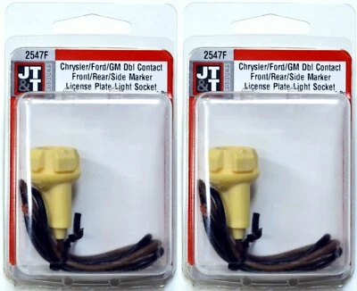 JTT Wire 2547F Female Pigtail Socket 194 168 License Plate Tag Light Replacement - Image 1 of 4