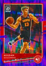 Bogdan Bogdanovic 2020-21 Optic Basketball Purple Shock Prizm Holo Card #104
