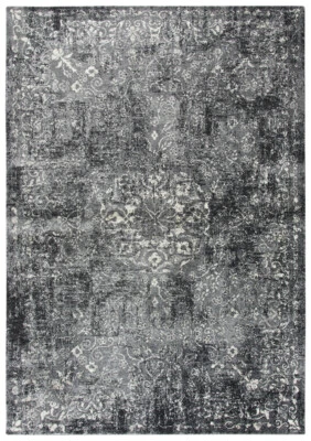 Rizzy Rugs Gray Transitional Casual Faded Distressed Area Rug Floral PN6971 - Image 1 of 4